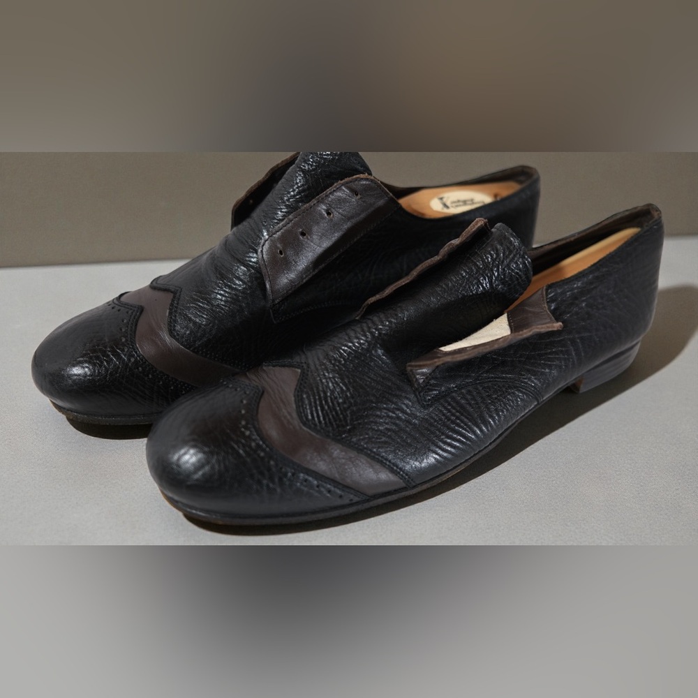 Vero Cuoio Black and Brown Leather Oxfords